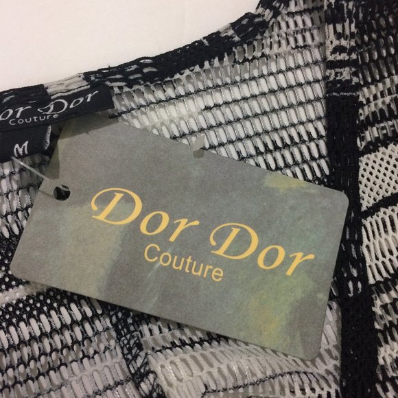 Dor Dor Couture Beach Coverup Women Asymmetrical - Picture 11 of 12